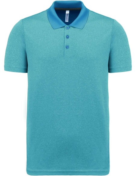 P-PA496-ADULT SHORT-SLEEVED MARL POLO SHIRT
