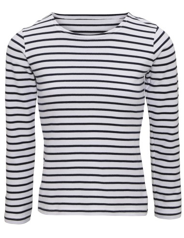 ASQ-AQ071-Womens Marinière Coastal Long Sleeve Tee