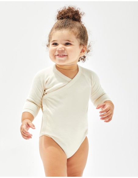 BAB-BZ60-Baby Long Sleeve Kimono Bodysuit