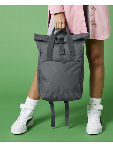 BAG-BG118-Twin Handle Roll-Top Backpack