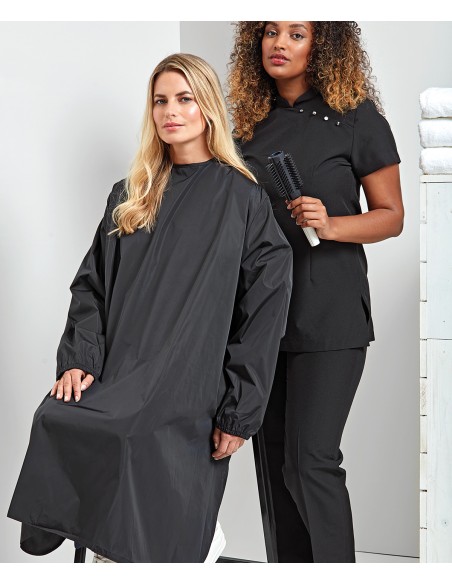 P-PR117-Blouse de salon imperméable à manches longues