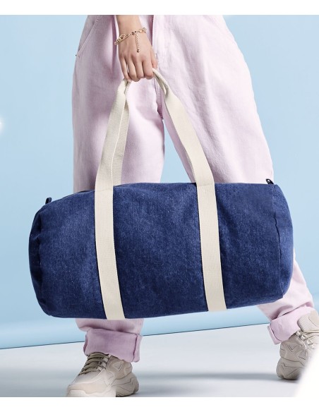 BAG-BG646-Denim Barrel Bag