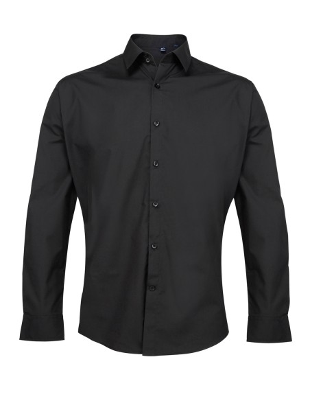 P-PR207-Chemise à manches longues en popeline Supreme Homme