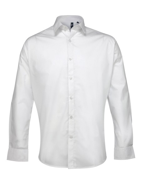 P-PR207-Chemise à manches longues en popeline Supreme Homme