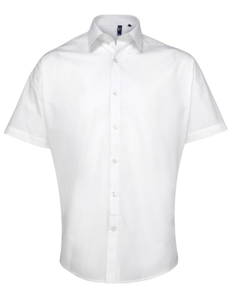 P-PR209-Chemise à manches courtes en popeline Supreme Homme