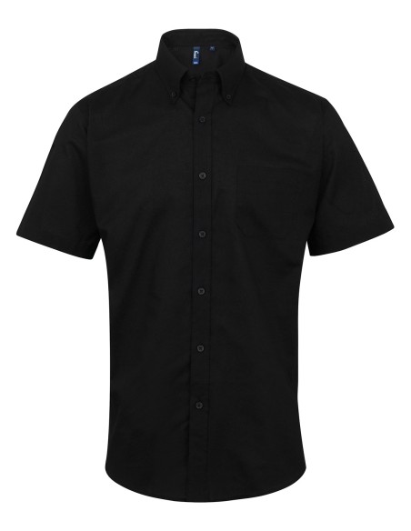 P-PR236-Chemise Oxford à manches courtes Signature Homme