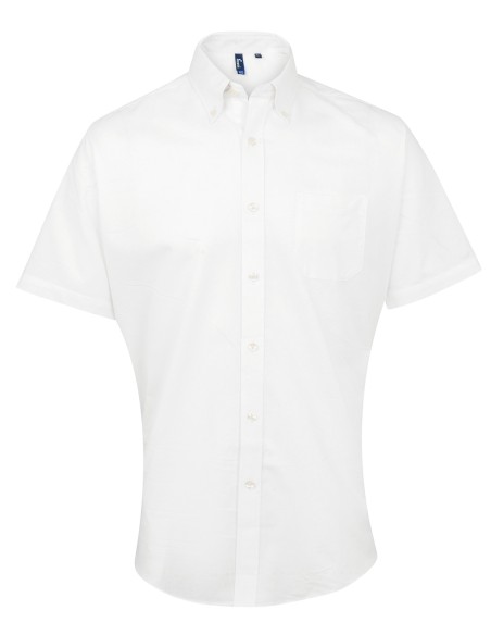 P-PR236-Chemise Oxford à manches courtes Signature Homme