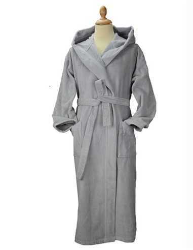 ART-AR029-DeLuxe Velour Bathrobe with hood