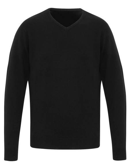 P-PR400-Pull "Essential" à col en V en acrylique pour homme