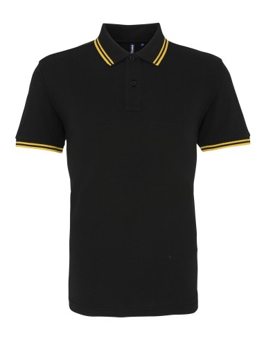 ASQ-AQ011-Mens Classic Fit Tipped Polo