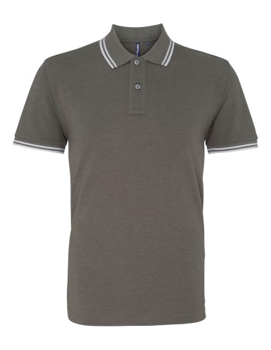 ASQ-AQ011-Mens Classic Fit Tipped Polo