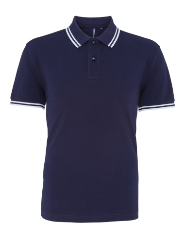 ASQ-AQ011-Mens Classic Fit Tipped Polo