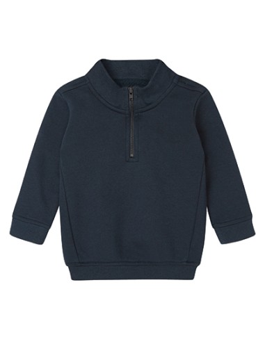 BAB-BZ66-Baby Quarter Zip Sweat