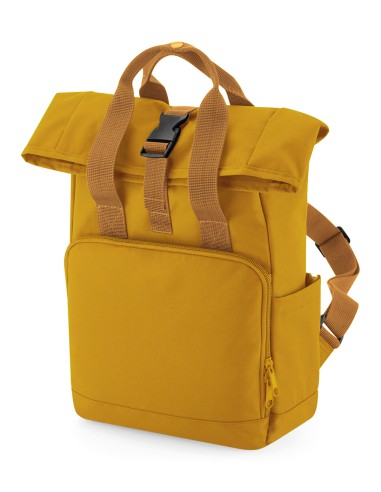 BAG-BG118S-Recycled Mini Twin Handle Roll-Top Backpack