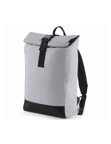 BAG-BG138-Reflective Roll-Top Backpack