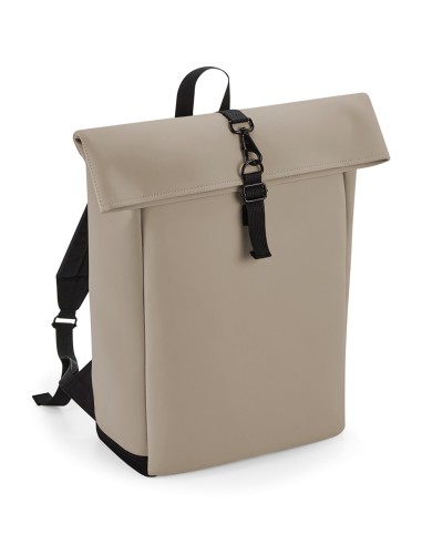 BAG-BG335-Matte PU Roll-Top Backpack