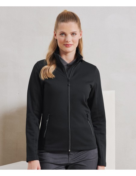 P-PR809-Sweat-shirt durable à fermeture zippée intégrale à teinture par filature pour femmes