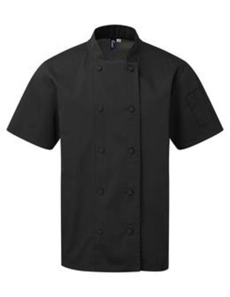 P-PR902-Veste de cuisinier à manches courtes Coolchecker®