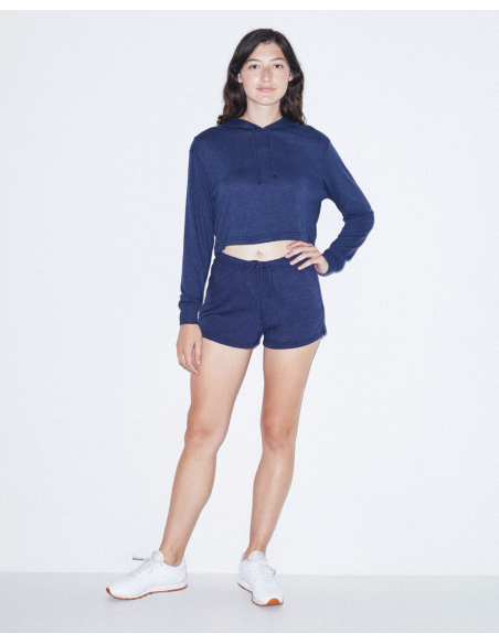 A-AARSATR3353-WOMEN'S TRI-BLEND CROPPED HOODIE