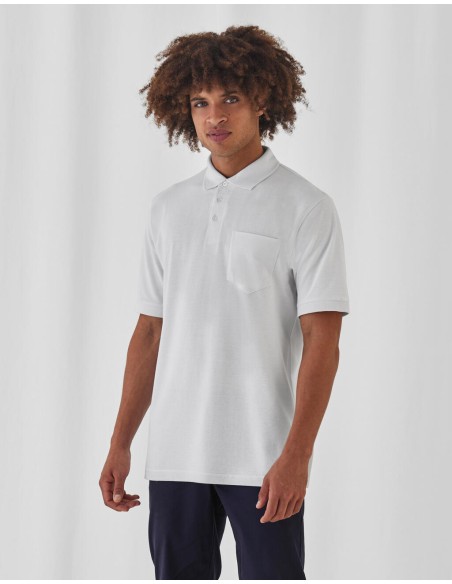 BetC-PU415-Unisex Polo Safran Pocket
