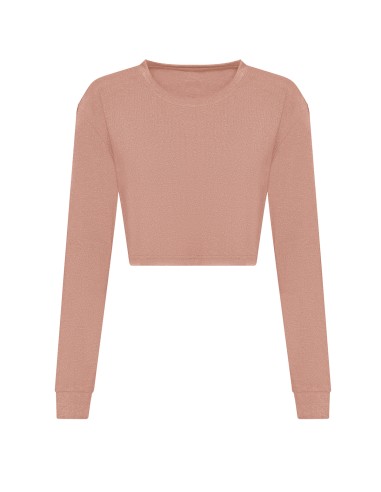 AWD-JT016-Womens Long Sleeve Cropped T