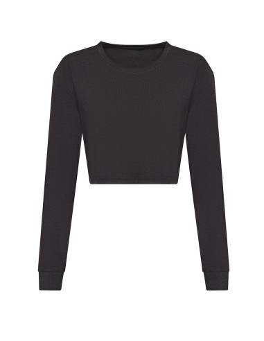 AWD-JT016-Womens Long Sleeve Cropped T