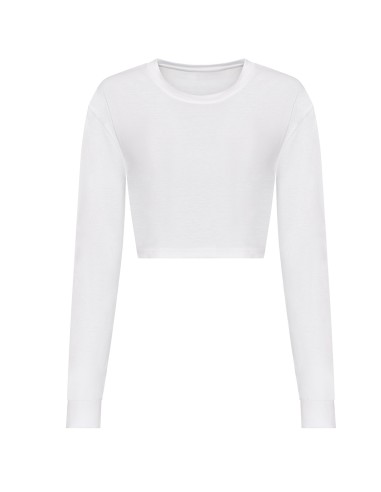 AWD-JT016-Womens Long Sleeve Cropped T