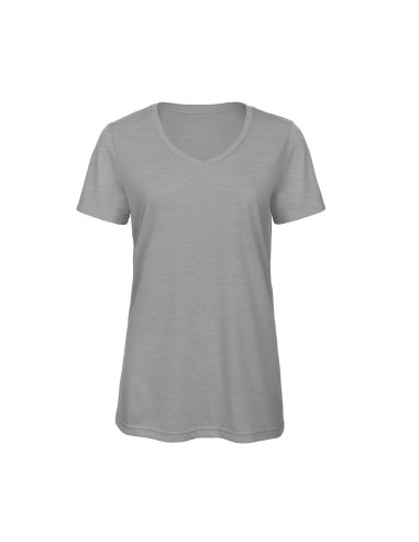 BetC-TW058-Womens V-Neck Triblend T-Shirt
