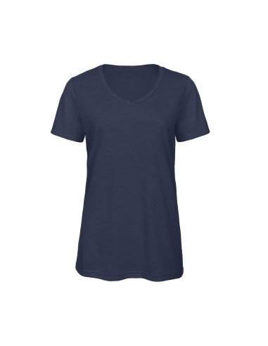 BetC-TW058-Womens V-Neck Triblend T-Shirt