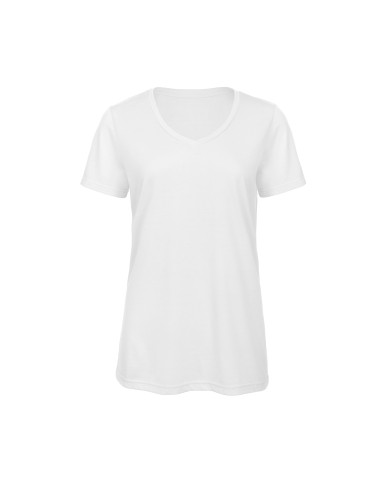 BetC-TW058-Womens V-Neck Triblend T-Shirt