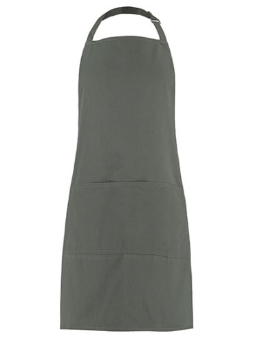 BAR-KK518-Bib Superwash® 60º Pocket Apron Unisex