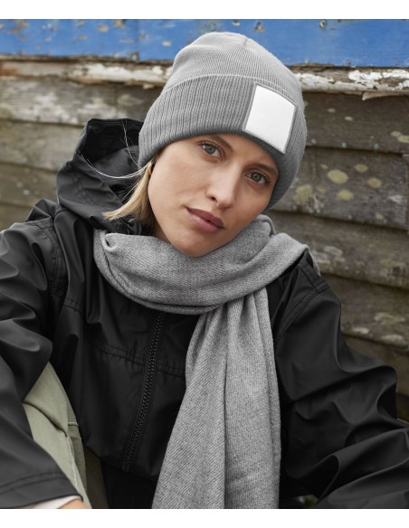 BEE-B337R-Appliqué Patch Beanie