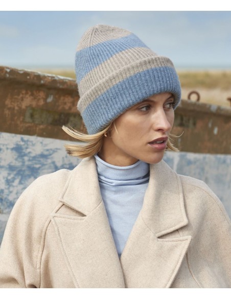 BEE-B391R-Colour Block Beanie