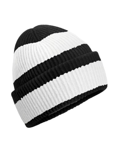 BEE-B391R-Colour Block Beanie