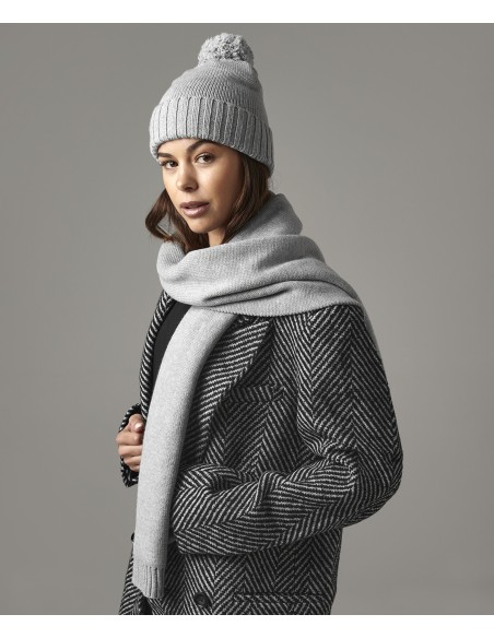 BEE-B401-Knitted Scarf and Beanie Gift Set