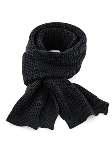 BEE-B424-Classic Waffle Knit Scarf
