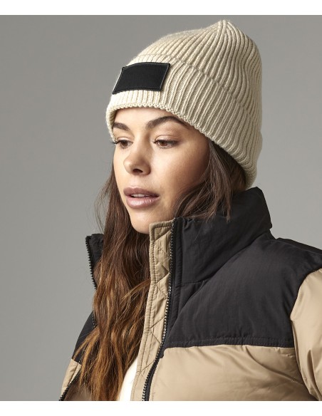 BEE-B442R-Fashion Patch Beanie