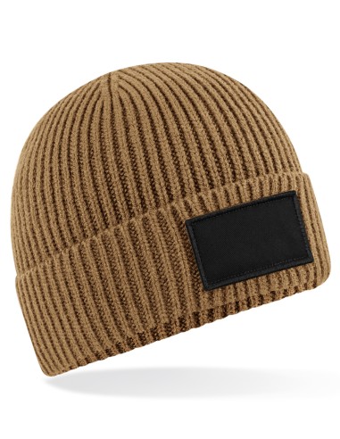 BEE-B442R-Fashion Patch Beanie