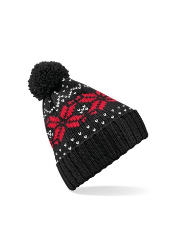BEE-B456-Fair Isle Snowstar® Beanie