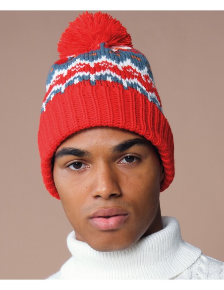 BEE-B528-Retro Ski Beanie