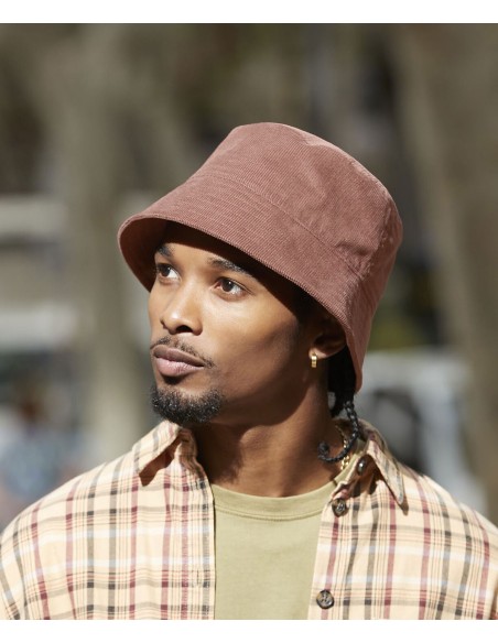 BEE-B687-EarthAware® Organic Cord Bucket Hat
