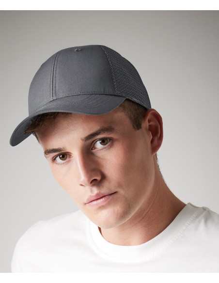 BEE-B75R-Recycled Urbanwear 6 Panel Snapback Trucker