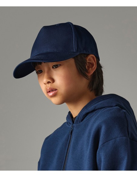 BEE-B63NB-Junior Organic Cotton 5 Panel Cap