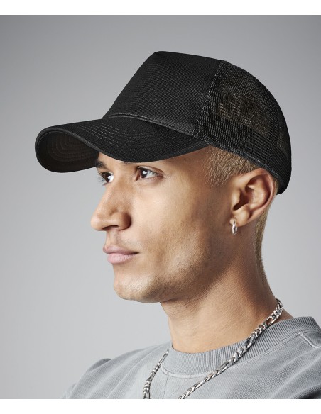 BEE-B642-Microknit Snapback Trucker