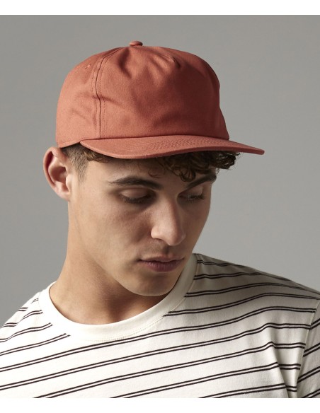 BEE-B64N-Organic Cotton Unstructured 5 Panel Cap