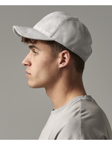 BEE-B656-Faux Suede 6 Panel Cap