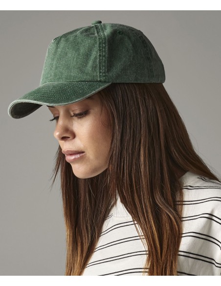BEE-B657-Relaxed 5 Panel Vintage Cap