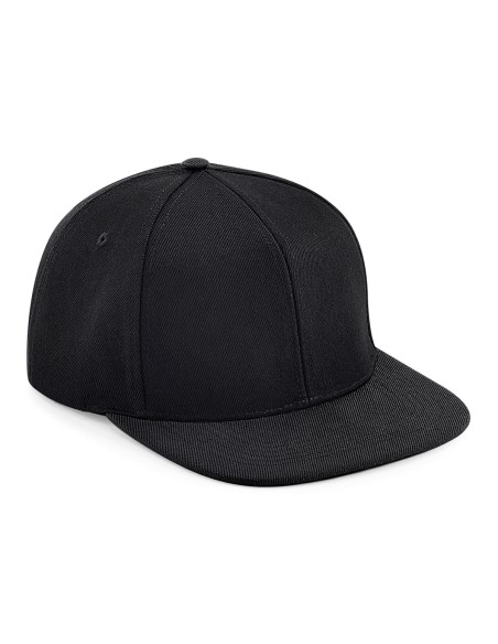 BEE-B661-Original Flat Peak 6 Panel Snapback Cap