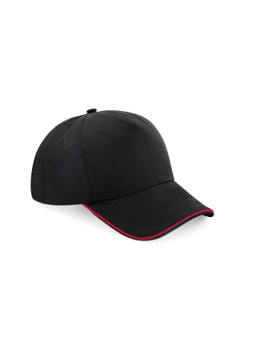 BEE-B25c-Authentic 5 Panel Cap - Piped Peak