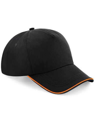 BEE-B25c-Authentic 5 Panel Cap - Piped Peak